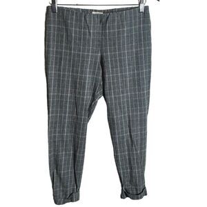 J. Jill Gray Plaid Premium Bi-Stretch Pants size 8